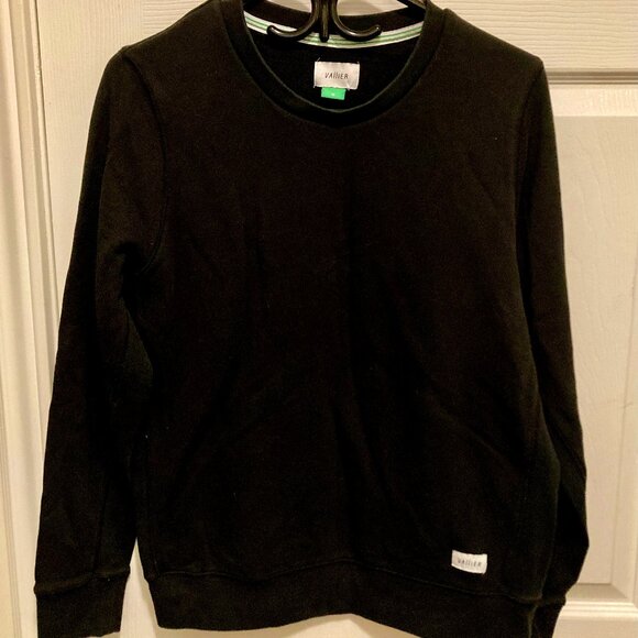 Women’s Vendome Crewneck Sweatshirt by Vallier in black, size M - Picture 1 of 5